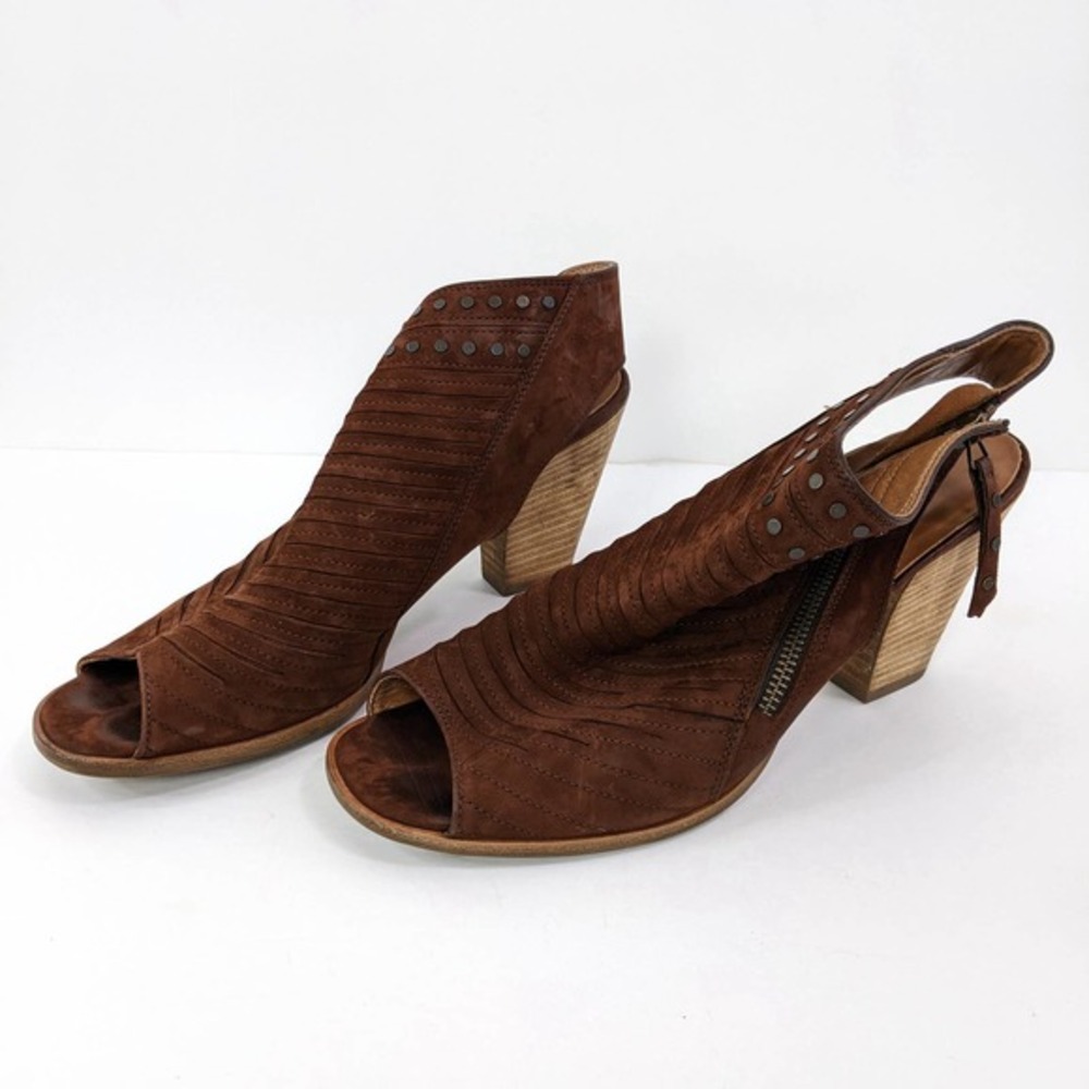 Paul Green Size US 10 Womens Sydney Cayanne Peep Toe Bootie Sandals In Brown